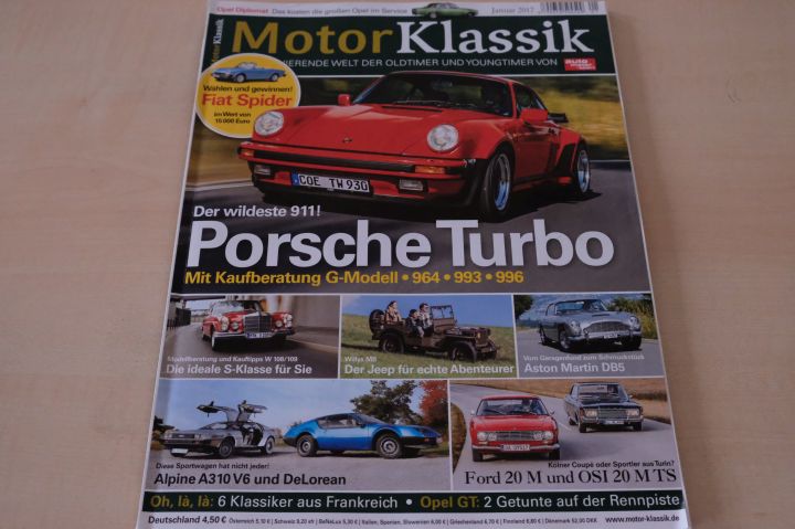 Deckblatt Motor Klassik (01/2017)